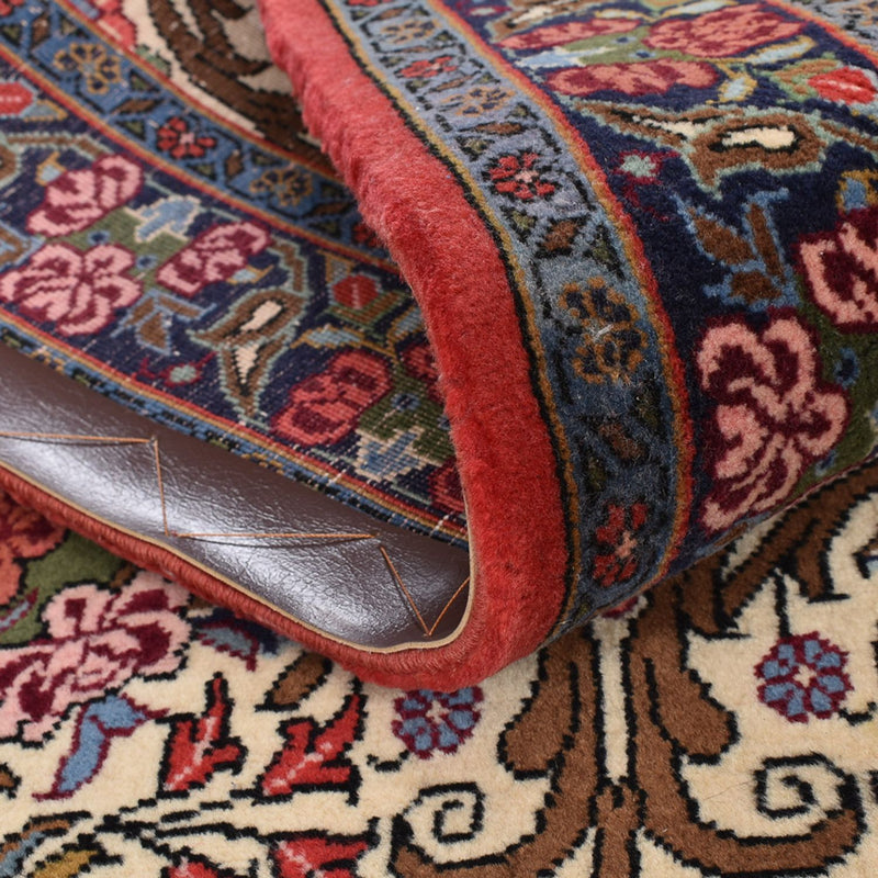Tapis de couloir Tapis persan - Bidjar - 400 x 92 cm - beige