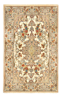 Tapis persan - Ghom - Royal - 211 x 130 cm - beige clair