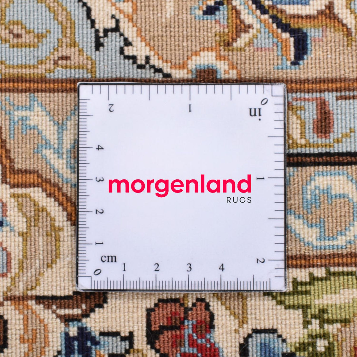 Tapis persan - Ghom - Royal - 211 x 130 cm - beige clair