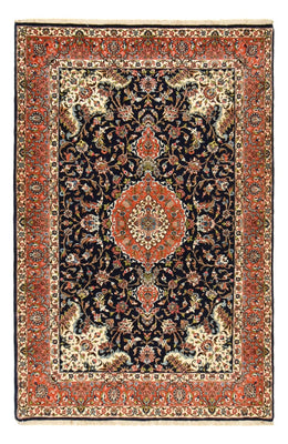 Tapis persan - Ghom - Royal - 205 x 137 cm - bleu foncé