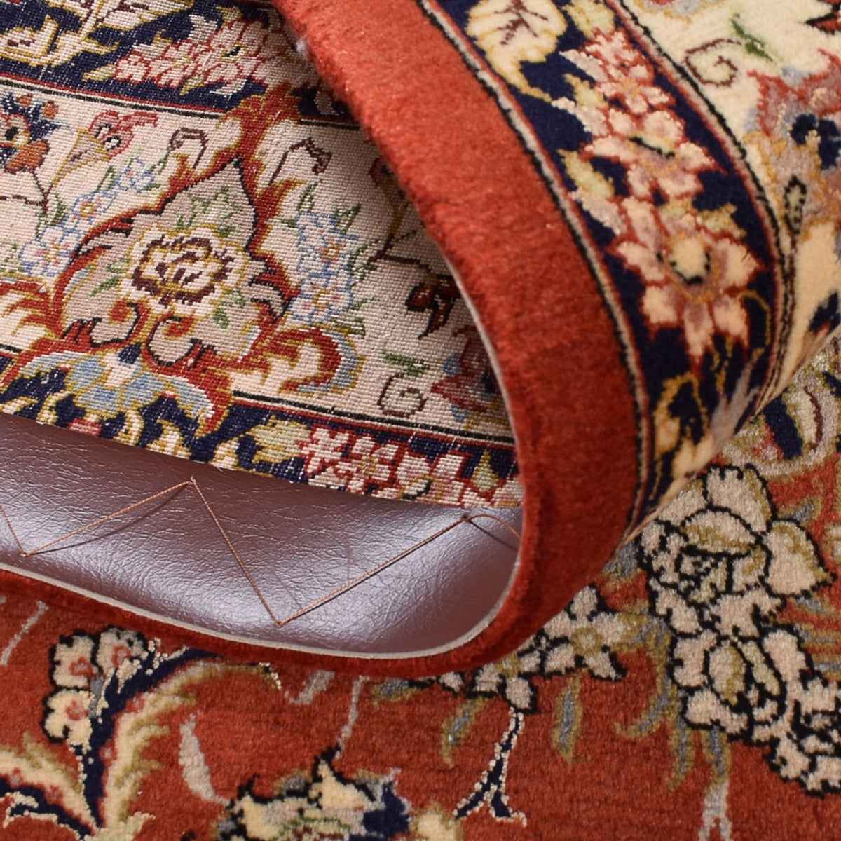 Tapis persan - Ghom - Royal - 205 x 138 cm - rouge