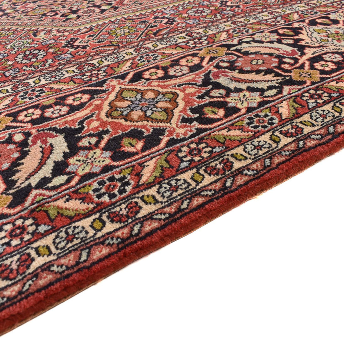 Tapis persan - Bidjar - 403 x 301 cm - rouge bordeaux