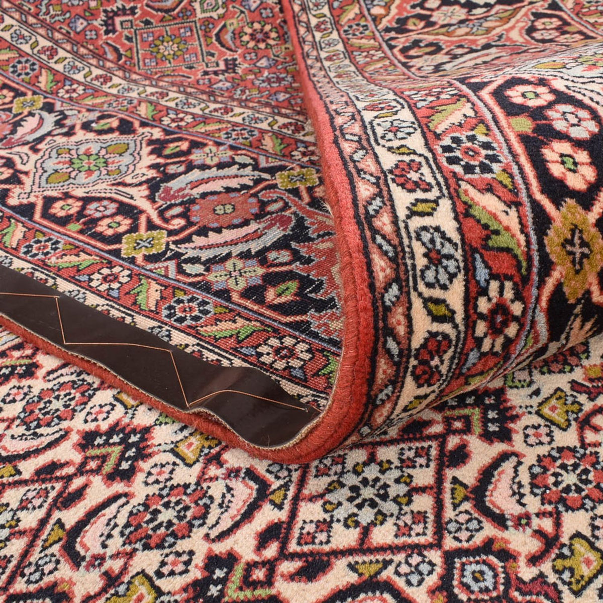 Tapis persan - Bidjar - 403 x 301 cm - rouge bordeaux