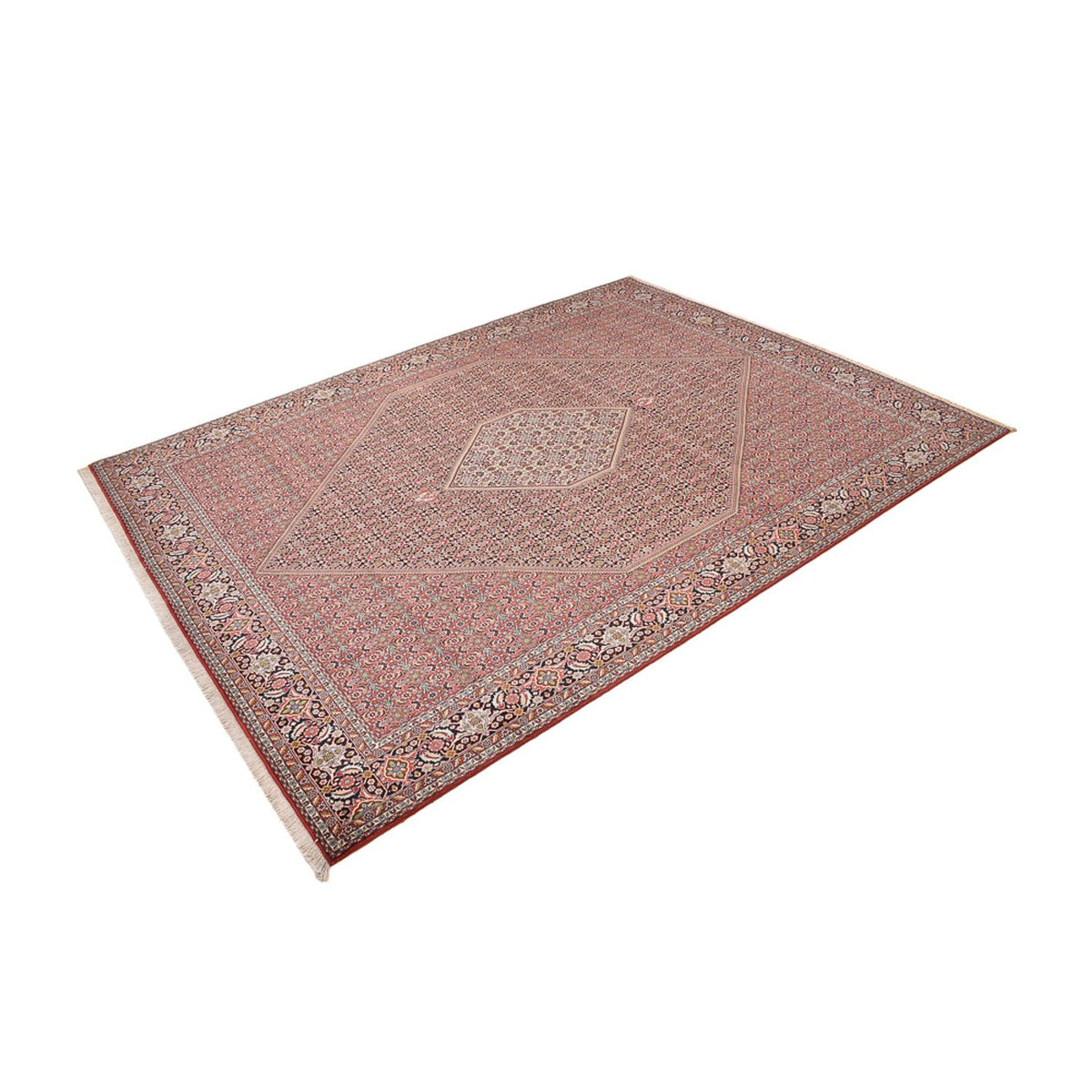 Tapis persan - Bidjar - 403 x 301 cm - rouge bordeaux