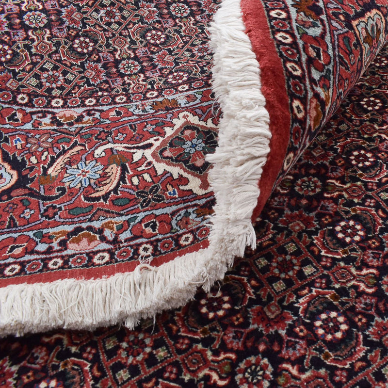 Tapis persan - Bidjar ronde  - 300 x 300 cm - rouge foncé