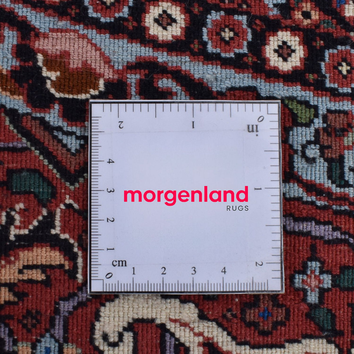 Tapis persan - Bidjar ronde  - 300 x 300 cm - rouge foncé