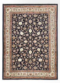 Tapis persan - Classique - Royal - 345 x 241 cm - bleu foncé