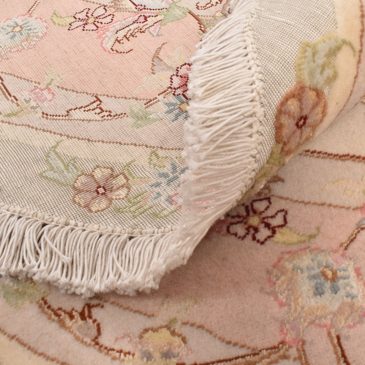 Tapis persan - Tabriz - Royal ronde  - 143 x 143 cm - saumon