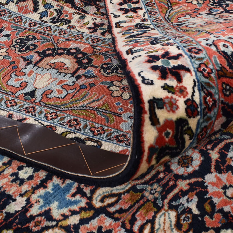 Tapis persan - Bidjar carré  - 254 x 243 cm - rouge foncé