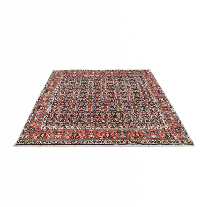 Tapis persan - Bidjar carré  - 254 x 243 cm - rouge foncé