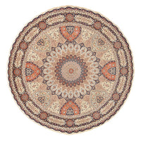 Tapis persan - Tabriz - Royal ronde  - 312 x 312 cm - beige