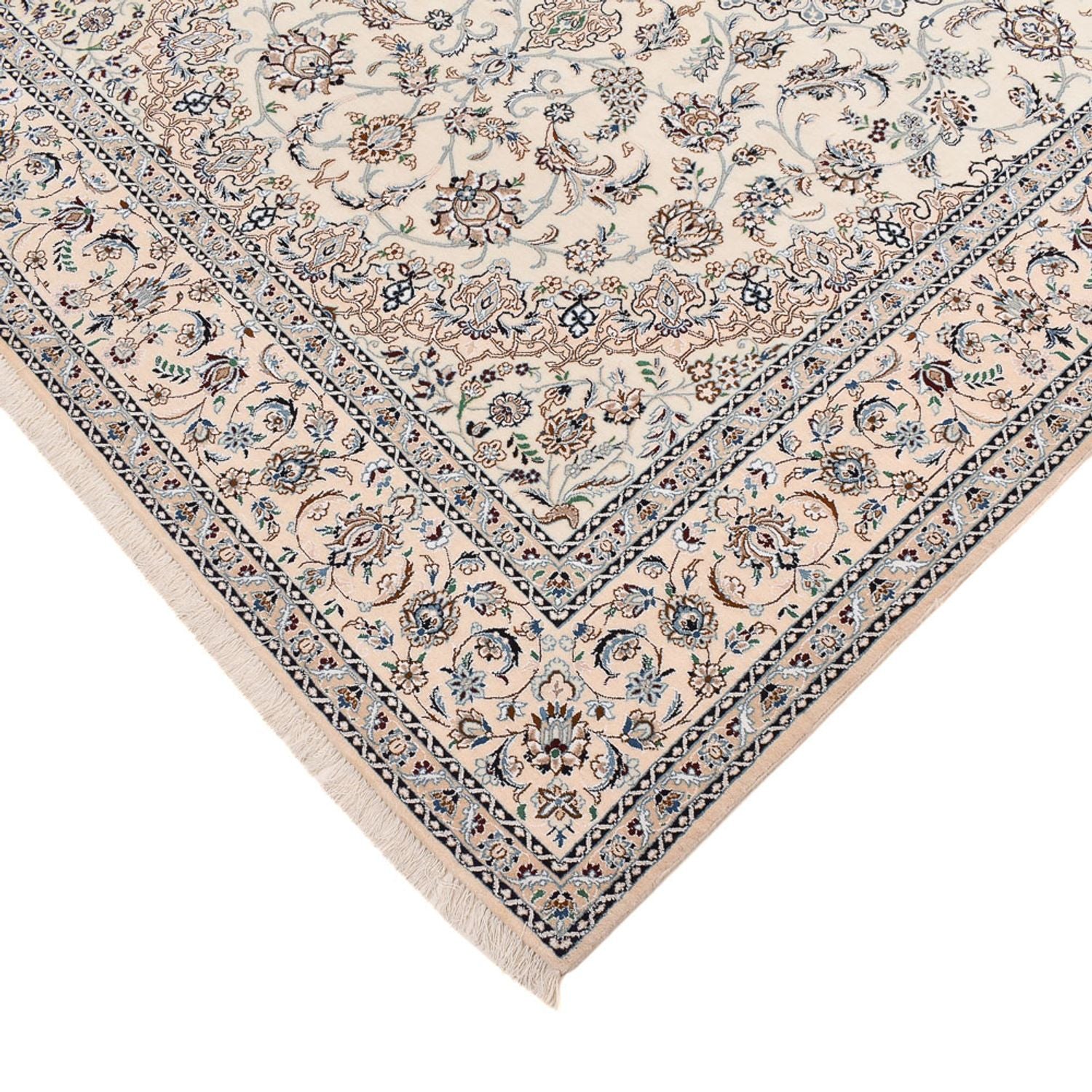 Tapis persan - Nain - Premium - 292 x 195 cm - crème