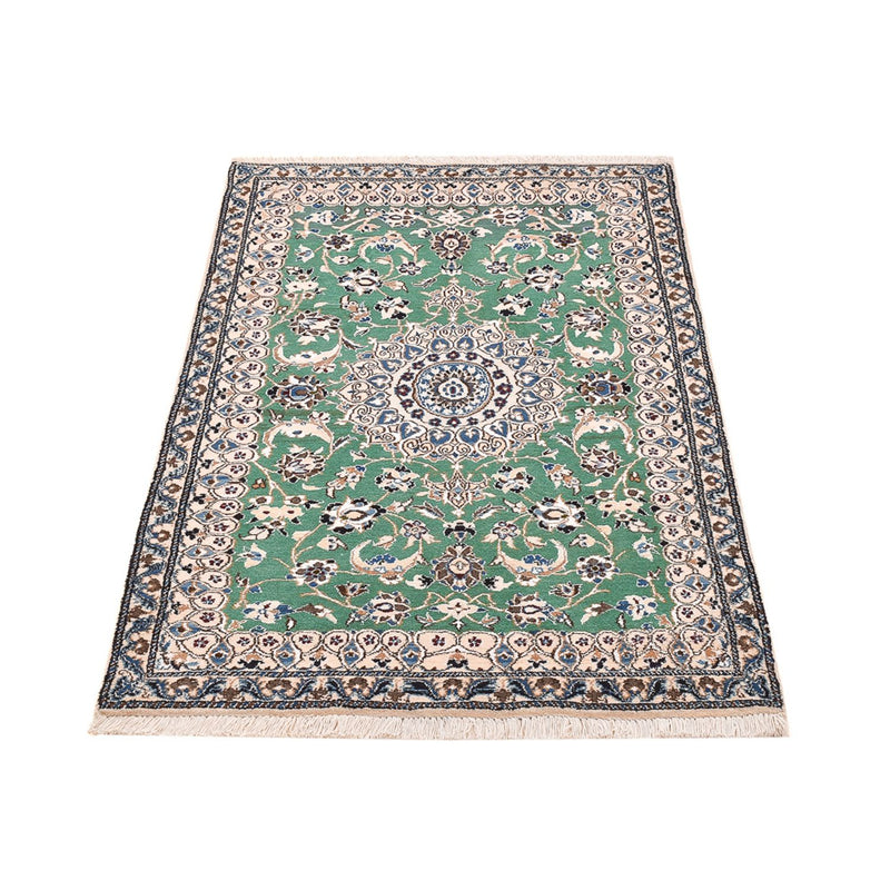 Tapis persan - Nain - Royal - 140 x 87 cm - vert