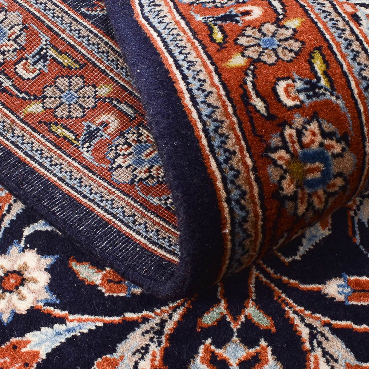 Tapis de couloir Tapis persan - Classique - 333 x 74 cm - bleu foncé