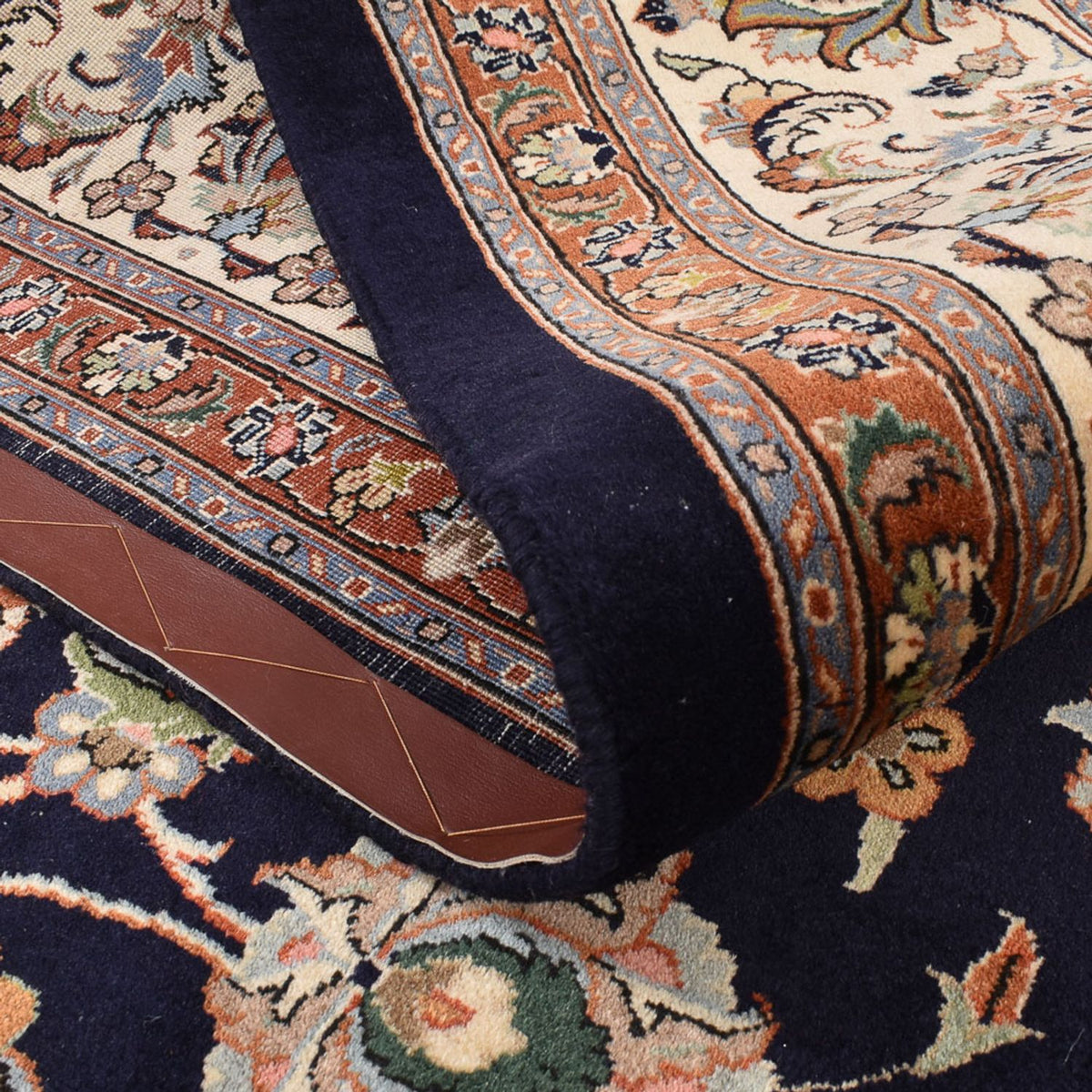 Tapis persan - Classique - 296 x 252 cm - bleu foncé