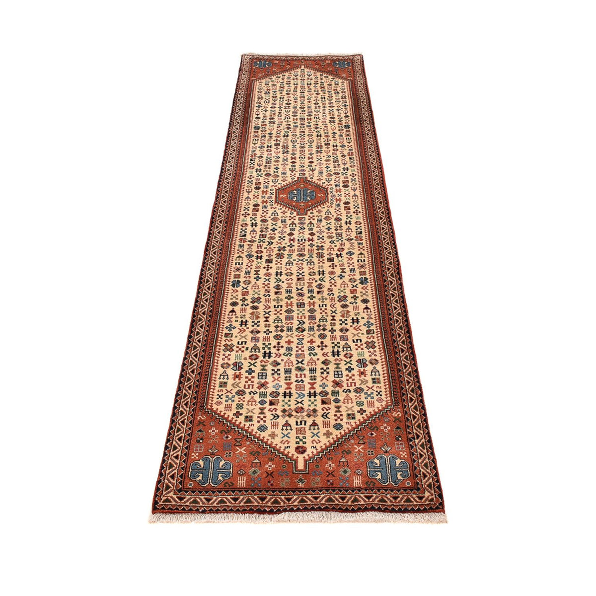 Tapis de couloir Tapis persan - Nomadic - 292 x 66 cm - beige