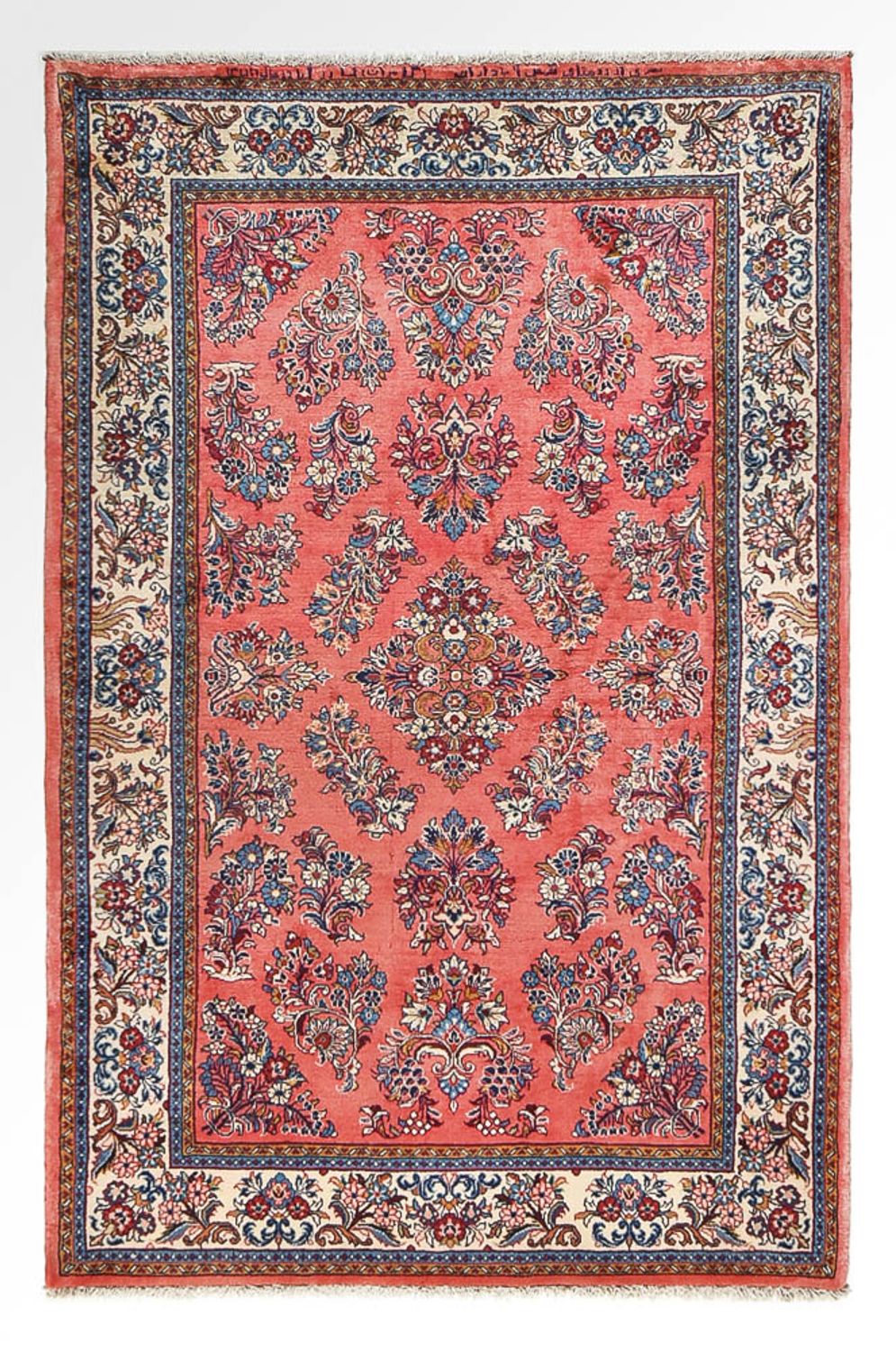 Tapis persan - Classique - 200 x 126 cm - rouge