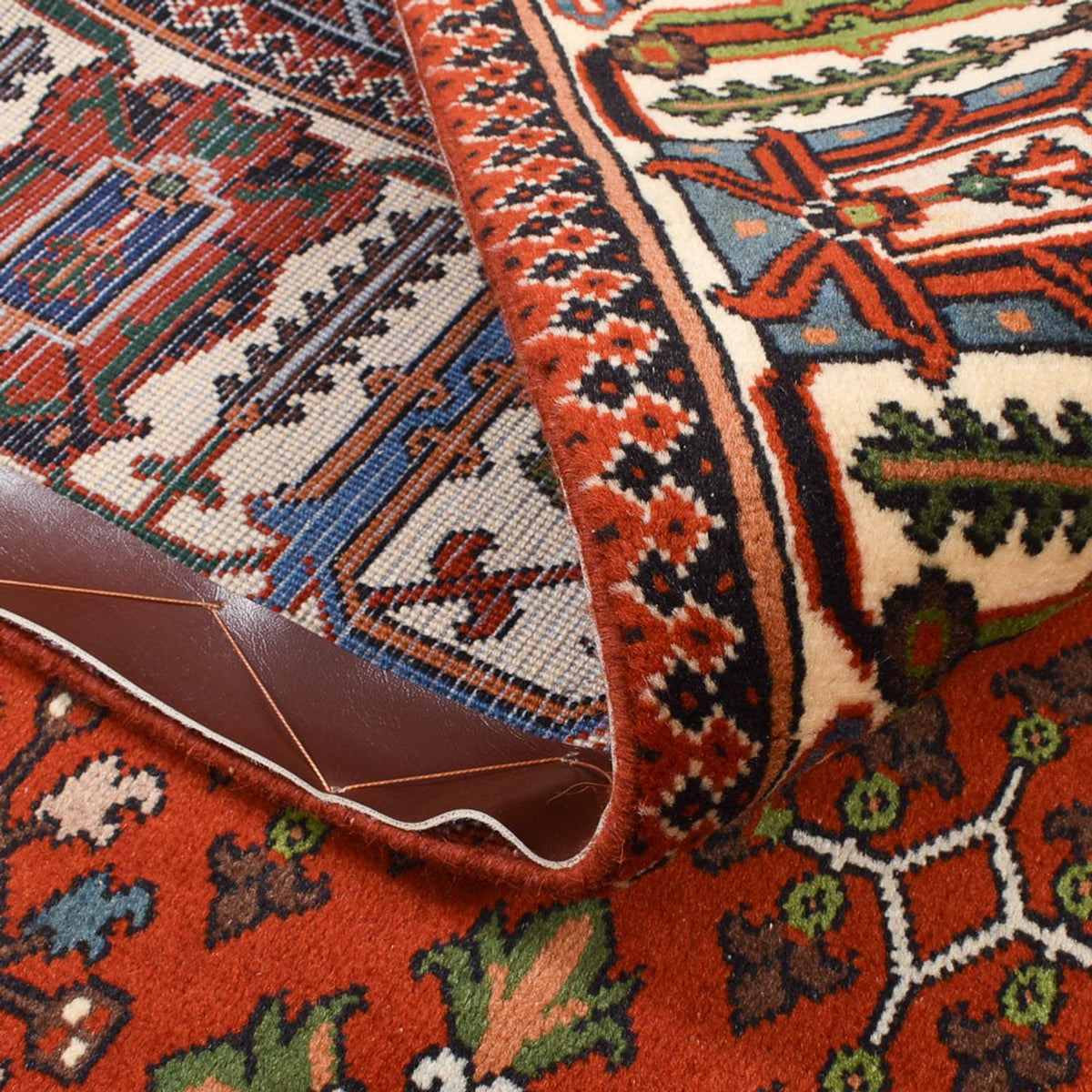 Tapis persan - Nomadic - 218 x 135 cm - rouge clair