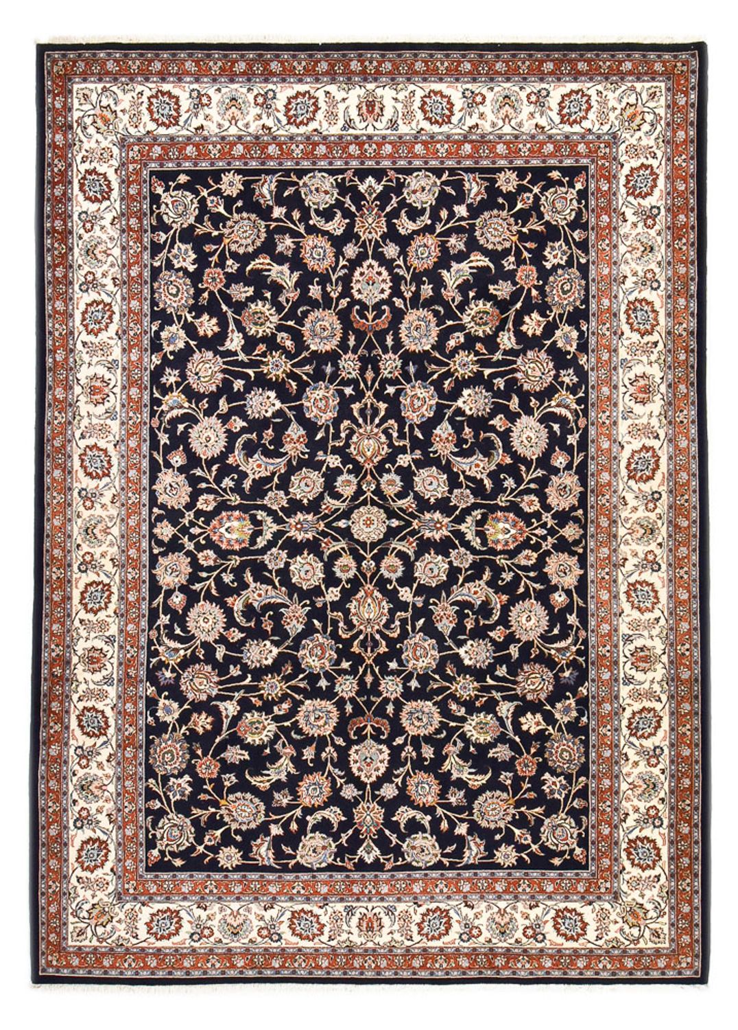 Tapis persan - Classique - Royal - 350 x 254 cm - bleu foncé