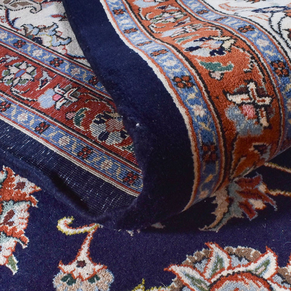 Tapis persan - Classique - Royal - 350 x 254 cm - bleu foncé