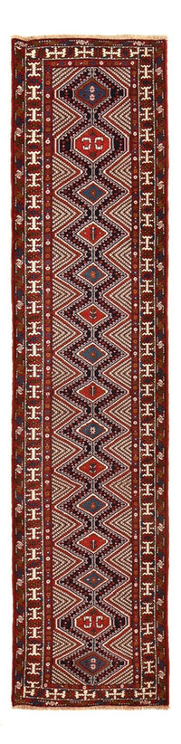 Tapis de couloir Tapis persan - Nomadic - 388 x 92 cm - rouge bordeaux
