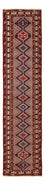 Tapis de couloir Tapis persan - Nomadic - 388 x 92 cm - rouge bordeaux