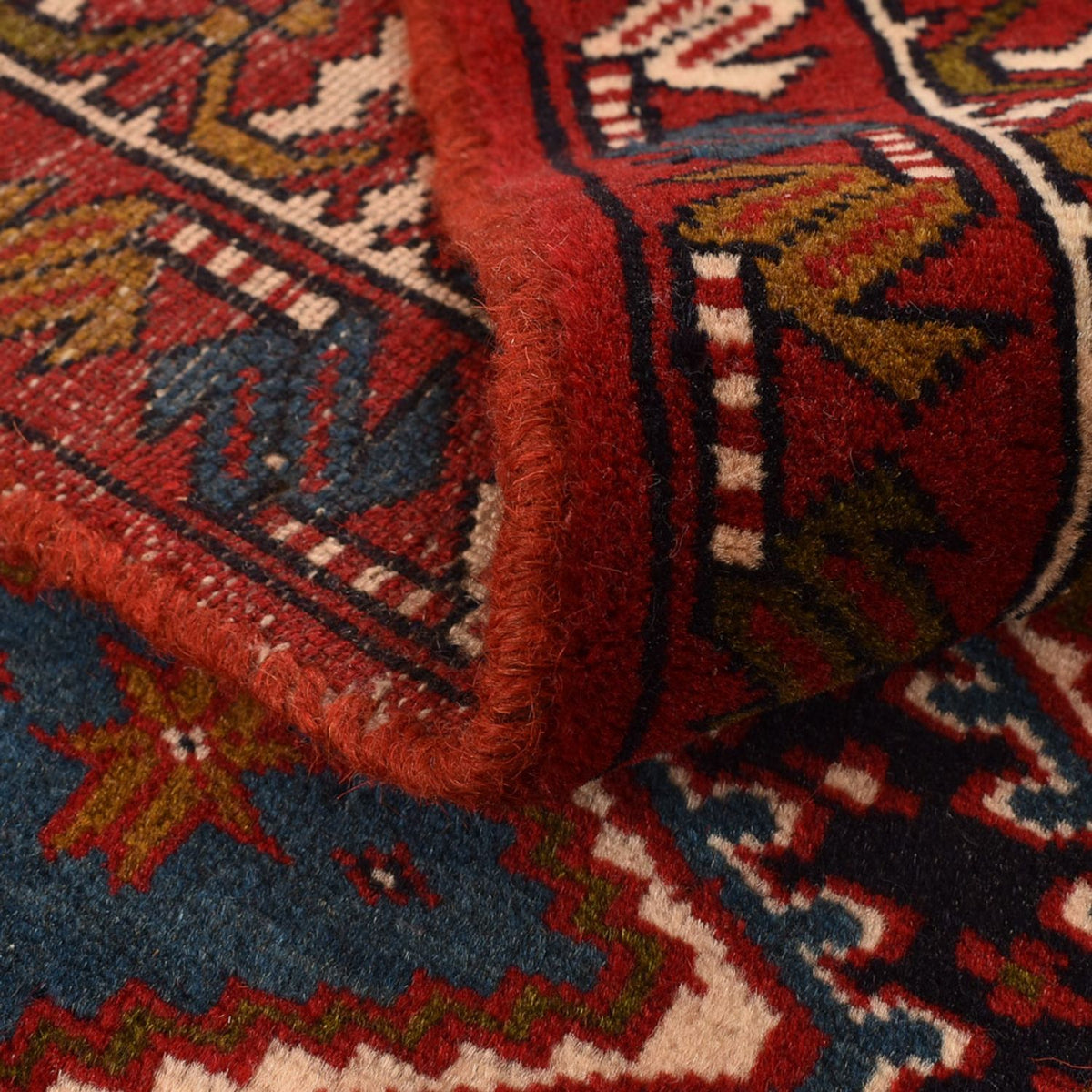 Tapis de couloir Tapis persan - Nomadic - 388 x 92 cm - rouge bordeaux