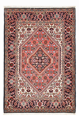 Tapis persan - Bidjar - 132 x 83 cm - rouge clair