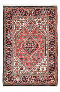 Tapis persan - Bidjar - 132 x 83 cm - rouge clair