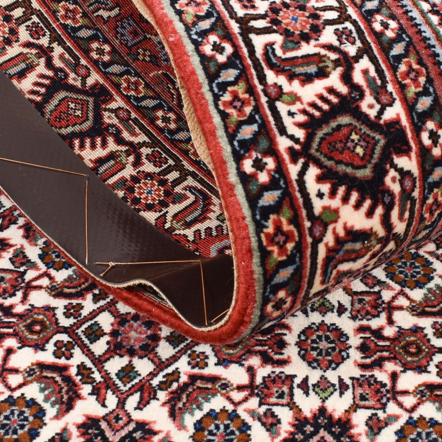Tapis de couloir Tapis persan - Bidjar - 290 x 72 cm - rouille