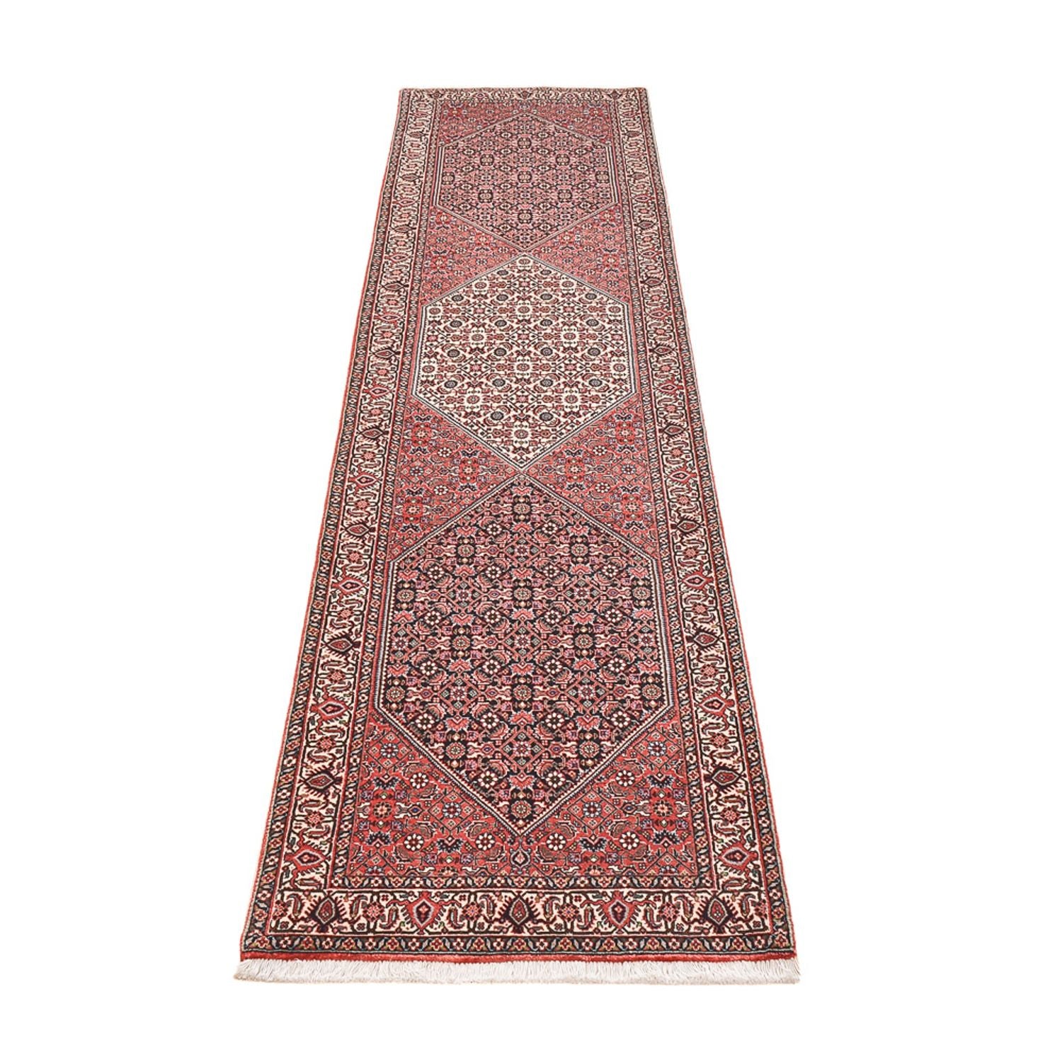 Tapis de couloir Tapis persan - Bidjar - 290 x 72 cm - rouille