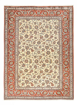 Tapis persan - Isfahan - Premium - 367 x 253 cm - beige clair