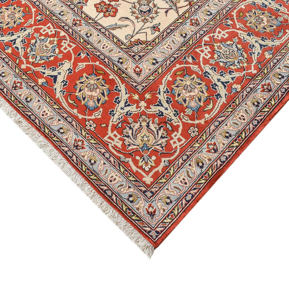 Tapis persan - Isfahan - Premium - 367 x 253 cm - beige clair