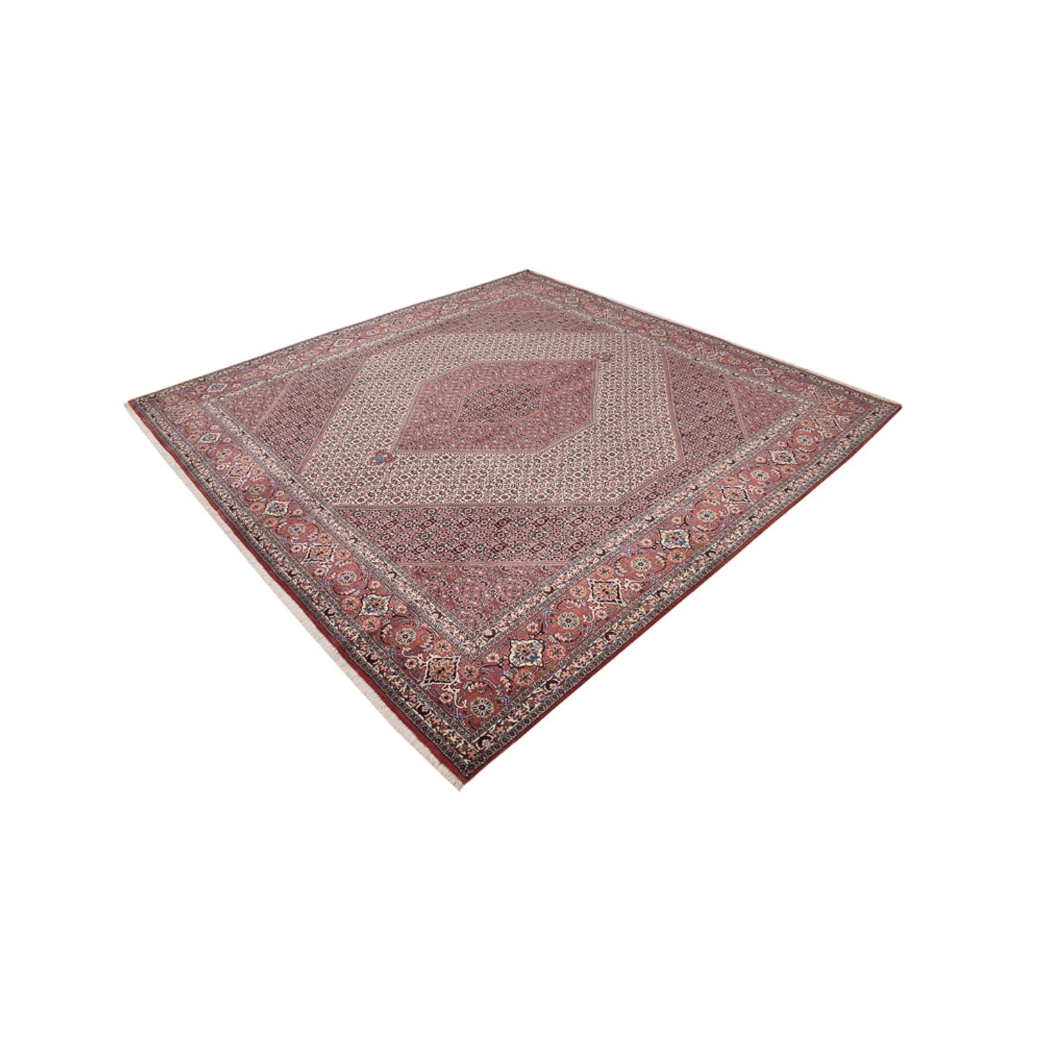 Tapis persan - Bidjar carré  - 307 x 300 cm - rouille