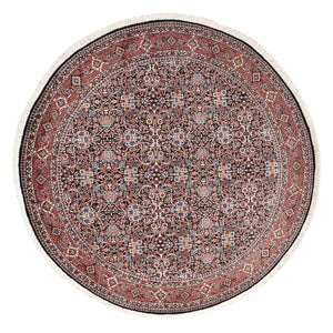 Tapis persan - Bidjar - 240 x 240 cm - rouge foncé