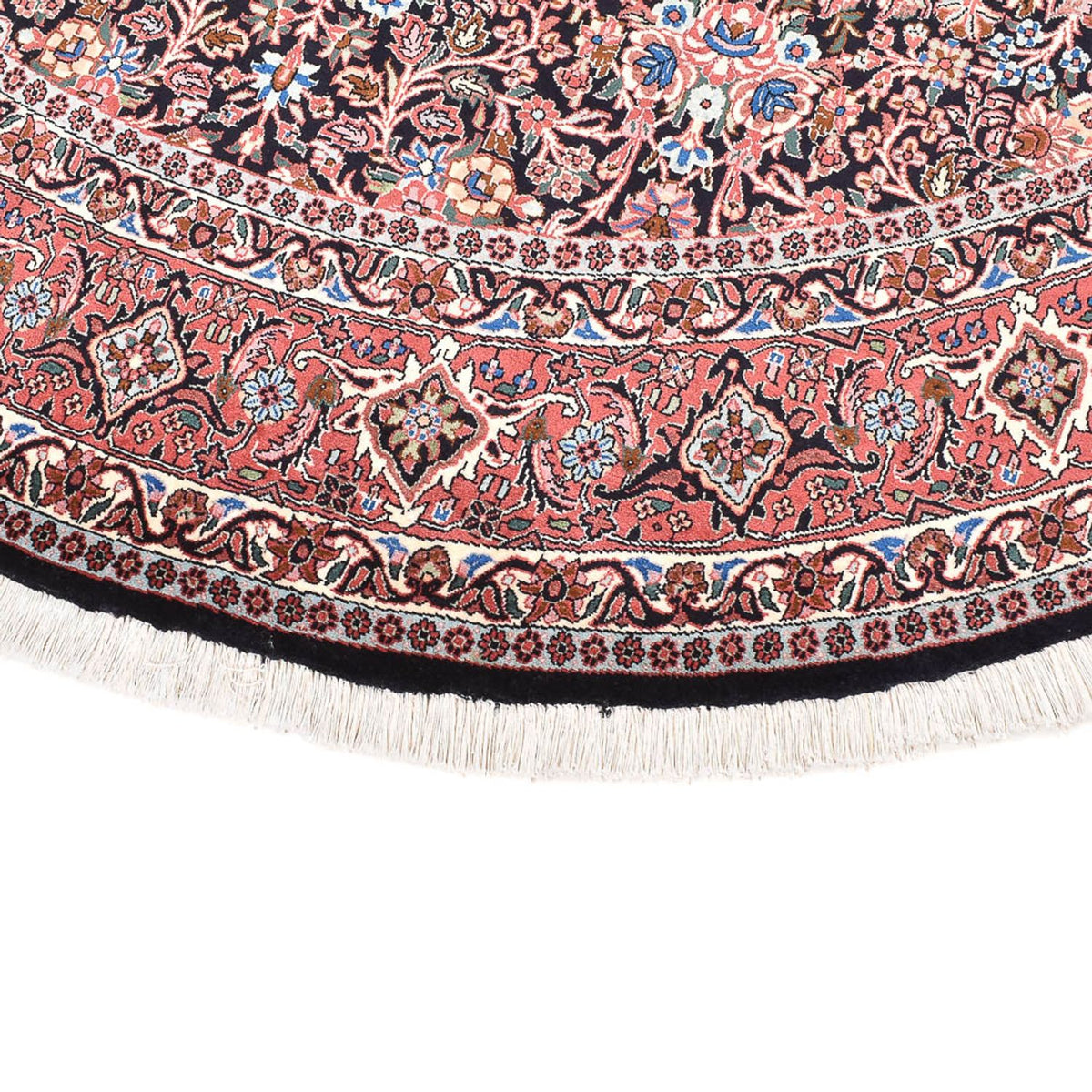 Tapis persan - Bidjar - 240 x 240 cm - rouge foncé