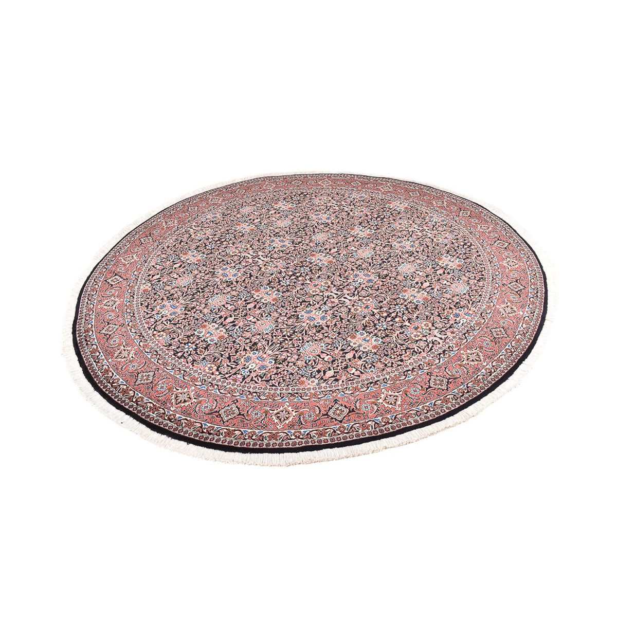 Tapis persan - Bidjar - 240 x 240 cm - rouge foncé