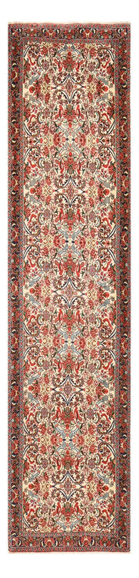 Tapis de couloir Tapis persan - Bidjar - 404 x 96 cm - rouge clair