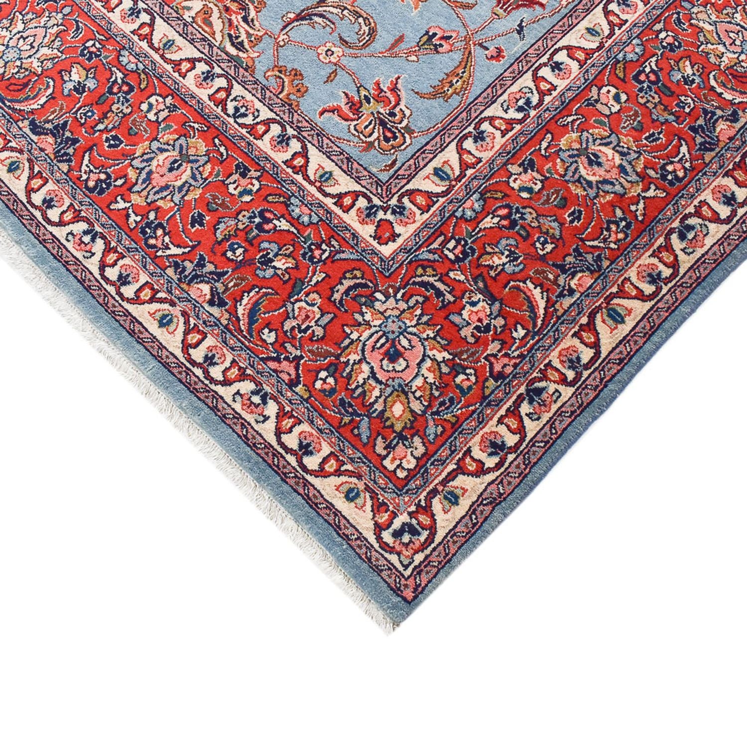 Tapis persan - Classique - 380 x 266 cm - bleu clair