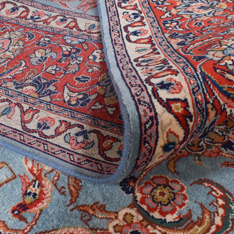 Tapis persan - Classique - 380 x 266 cm - bleu clair