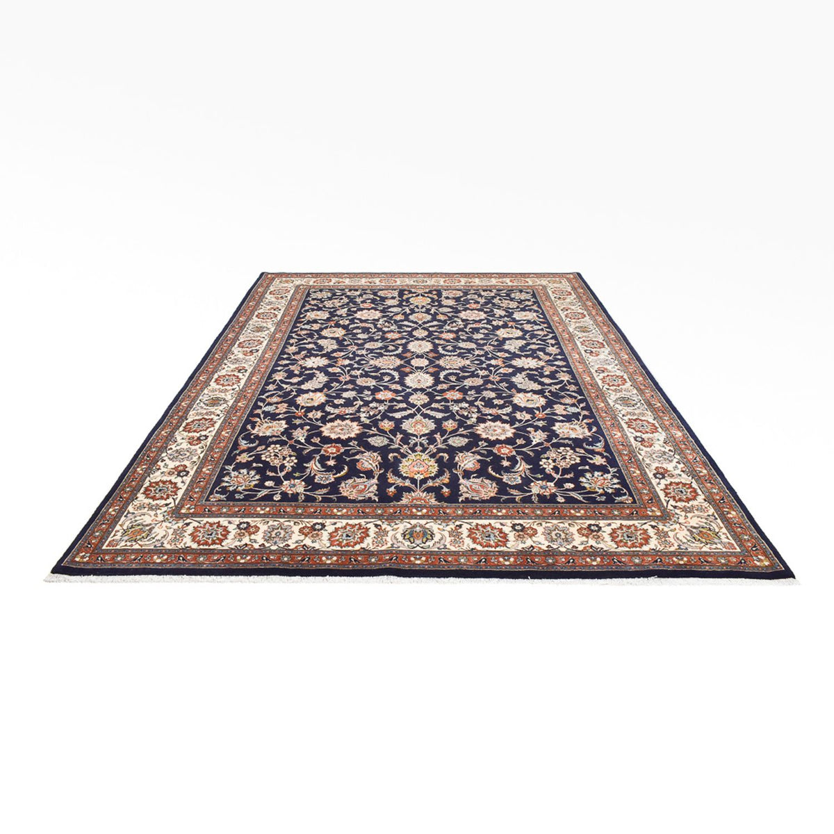 Tapis persan - Classique - Royal - 345 x 246 cm - bleu foncé