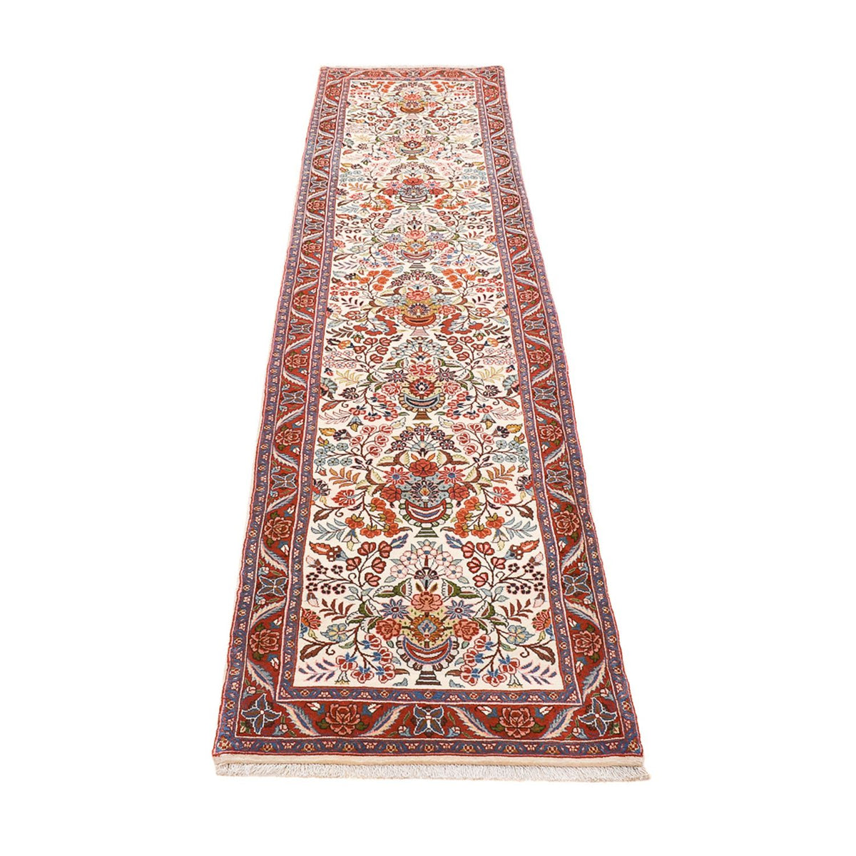 Tapis de couloir Tapis persan - Bidjar - 313 x 75 cm - beige