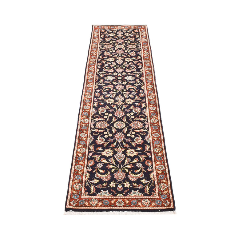 Tapis de couloir Tapis persan - Keshan - 293 x 66 cm - bleu foncé