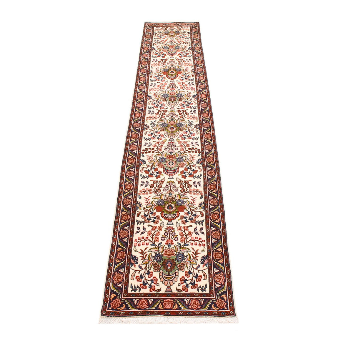 Tapis de couloir Tapis persan - Bidjar - 315 x 56 cm - beige clair