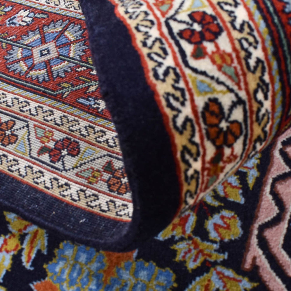 Tapis persan - Classique - 210 x 136 cm - marron foncé