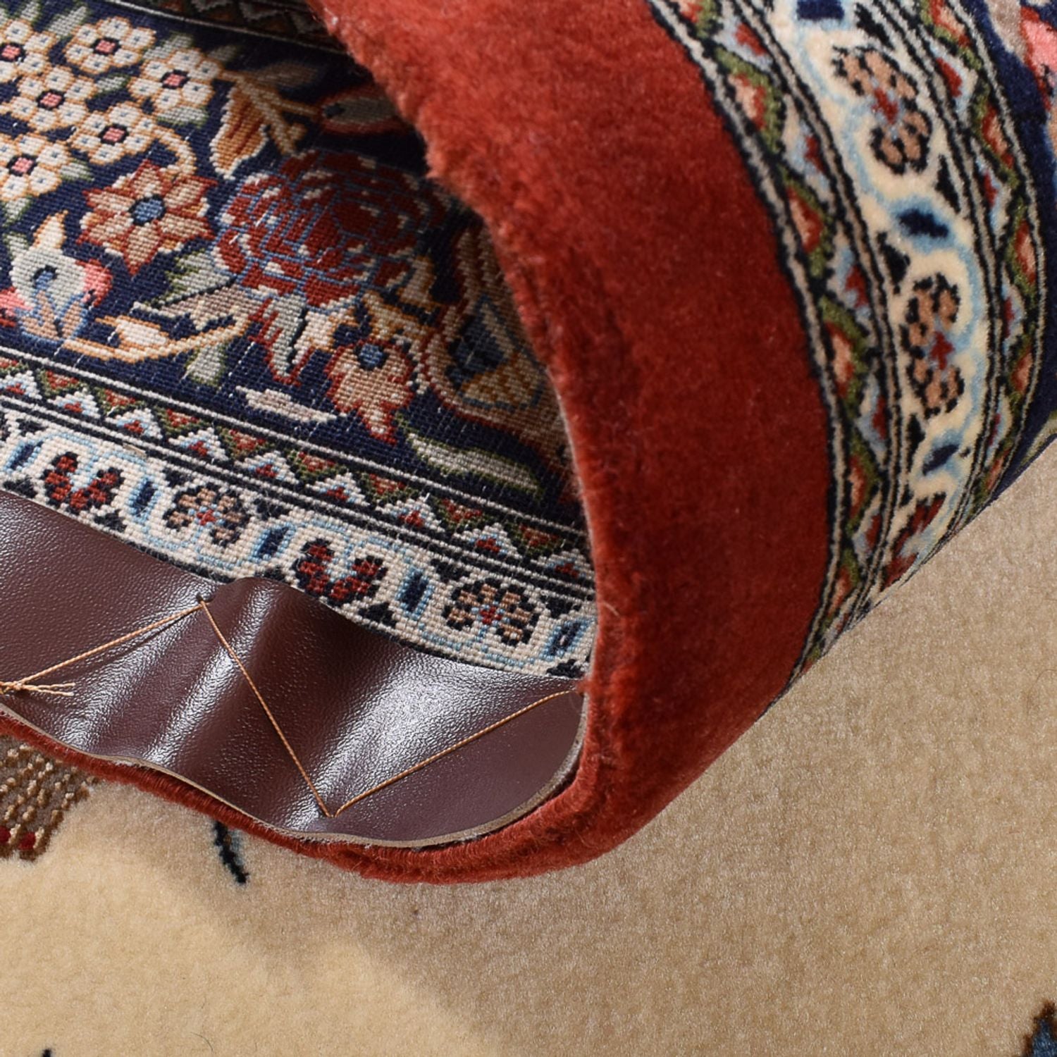 Tapis persan - Ghom - Royal - 200 x 136 cm - beige clair