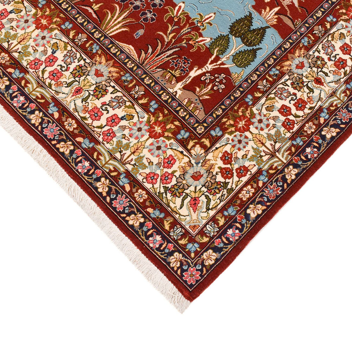Tapis persan - Ghom - 203 x 138 cm - multicolore