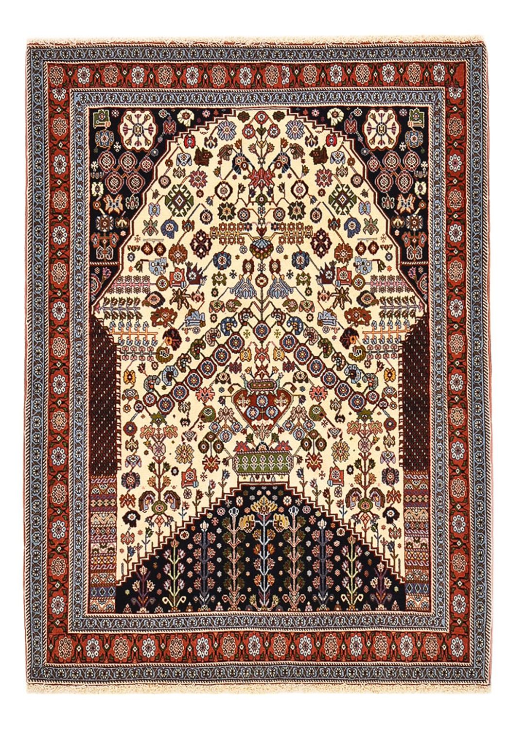 Tapis Gabbeh - Persan Kashkuli - 160 x 112 cm - multicolore