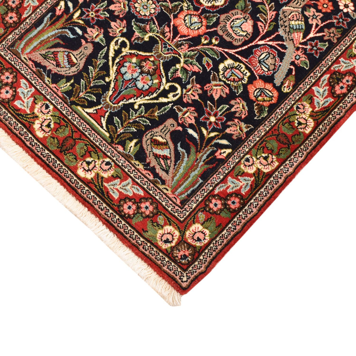 Tapis persan - Ghom - 79 x 55 cm - multicolore