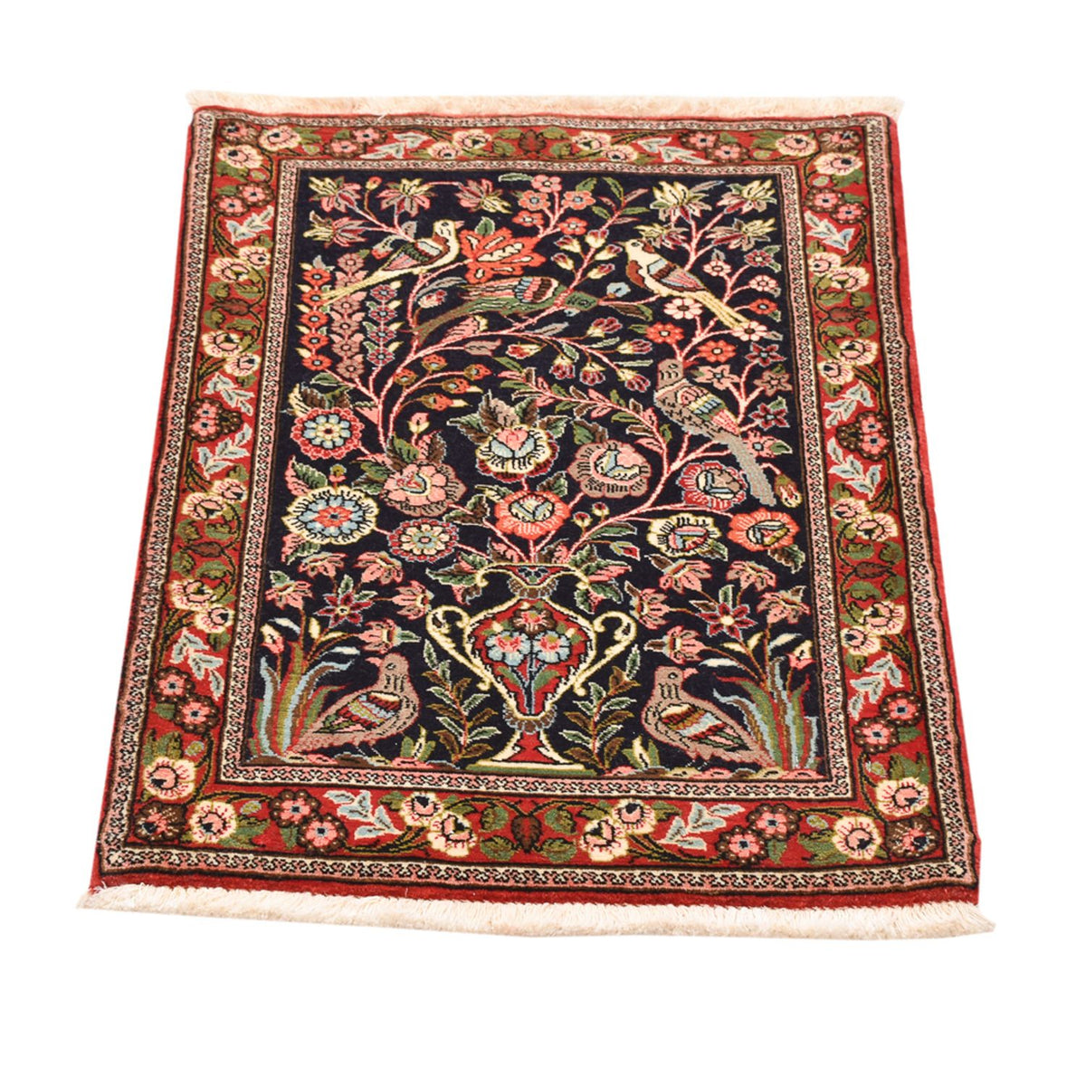 Tapis persan - Ghom - 79 x 55 cm - multicolore